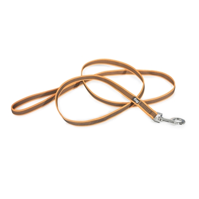 Julius K9 Super Grip Hundkoppel MED handtag Orange & Grå 2 Meter 20mm